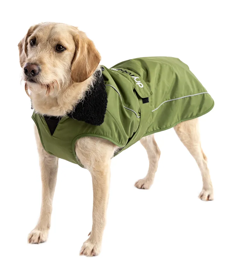 Dryrobe Dog Coat Dark Green Black